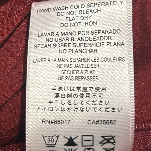 BEBE Cropped Plunge VNeck Halter Top Pleated Waist Jumpsuit Women size S - Picture 11 of 17